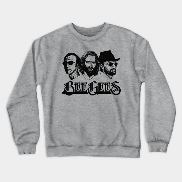 BEE GEES TRIO Crewneck Sweatshirt by Amanda Visual